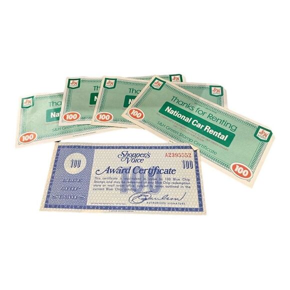 S & H stamps , vintage full books & empty Blue Chip stamps - Picture 6 of 9